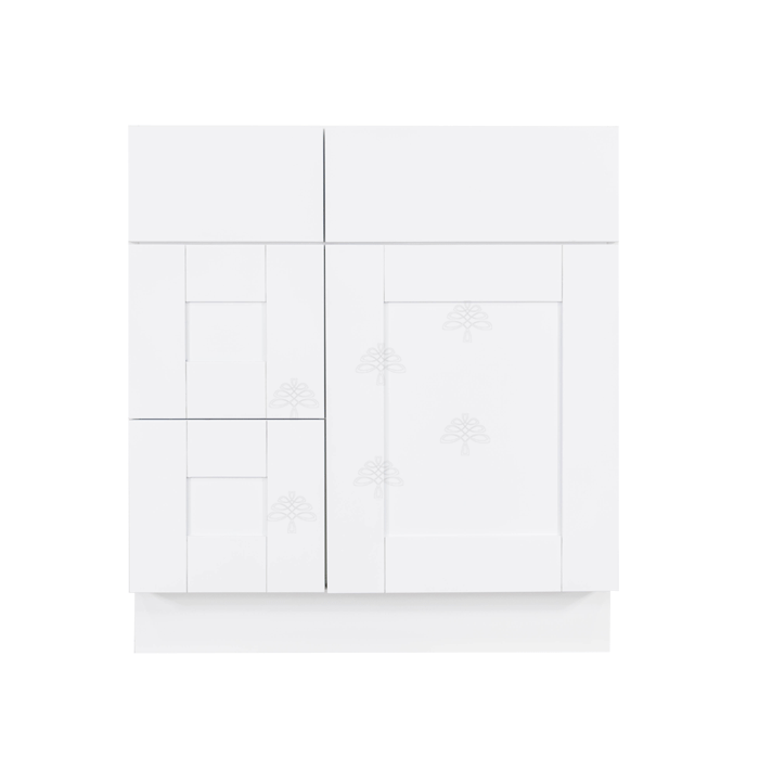 Anchester White Vanity Sink Base Cabinet 1 Dummy Drawer 1 Door (Left)