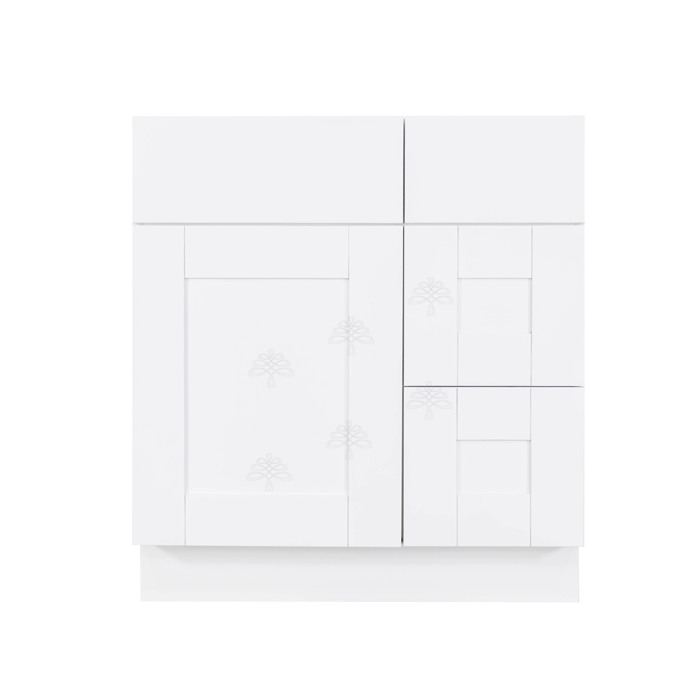 Anchester White Vanity Sink Base Cabinet 1 Dummy Drawer 1 Door (Right)