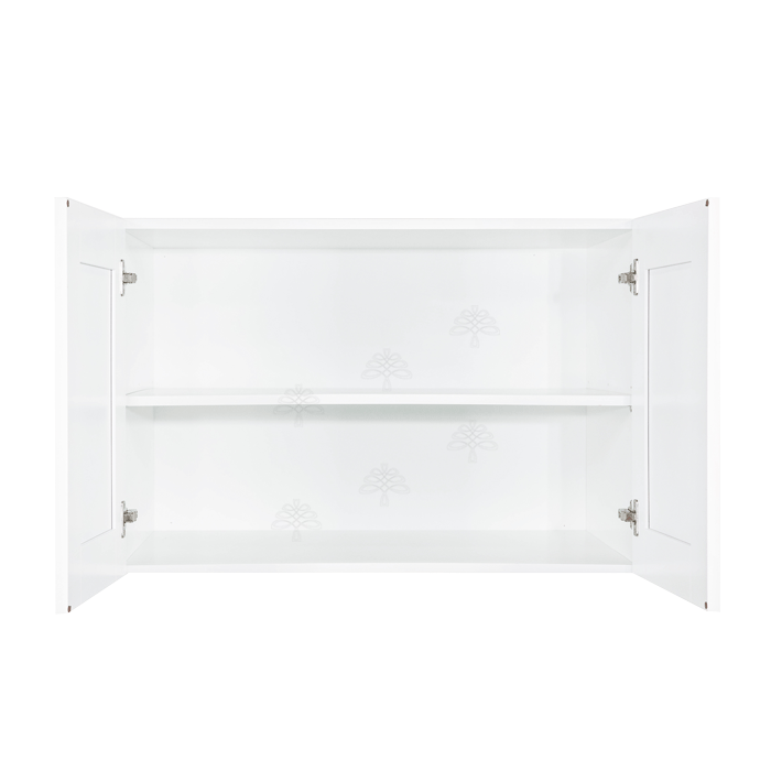 Anchester White Wall Cabinet 2 Doors 1 Adjustable Shelf 24inch Depth