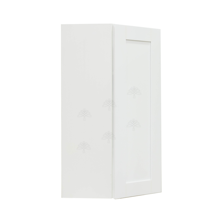 Anchester White Wall Diagonal Corner 1 Door 3 Adjustable Shelves