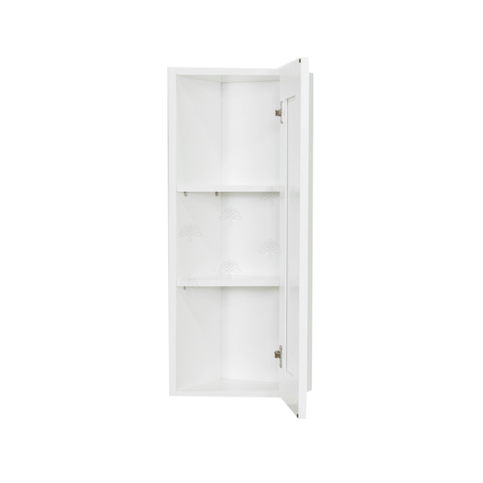 Anchester White Wall End Angle Cabinet 1 Door 2 or 3 Shelves