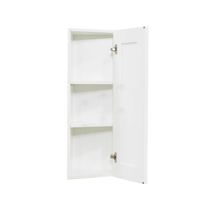 Anchester White Wall End Angle Cabinet 1 Door 2 or 3 Shelves