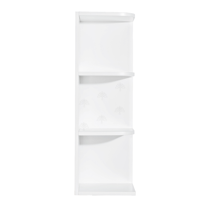 Anchester White Wall Open End Shelf No Door 2 Fixed Shelves