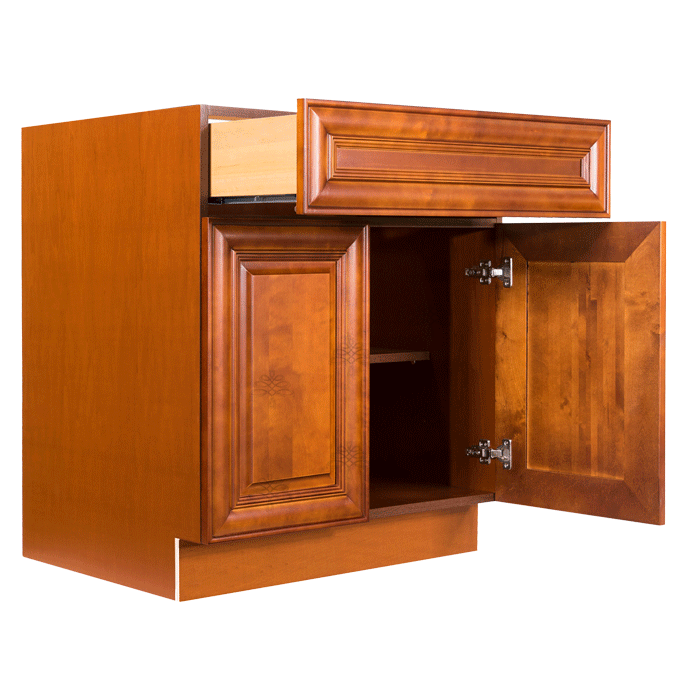 Cambridge Base Cabinet 2 Drawers 2 Doors 1 Adjustable Shelf