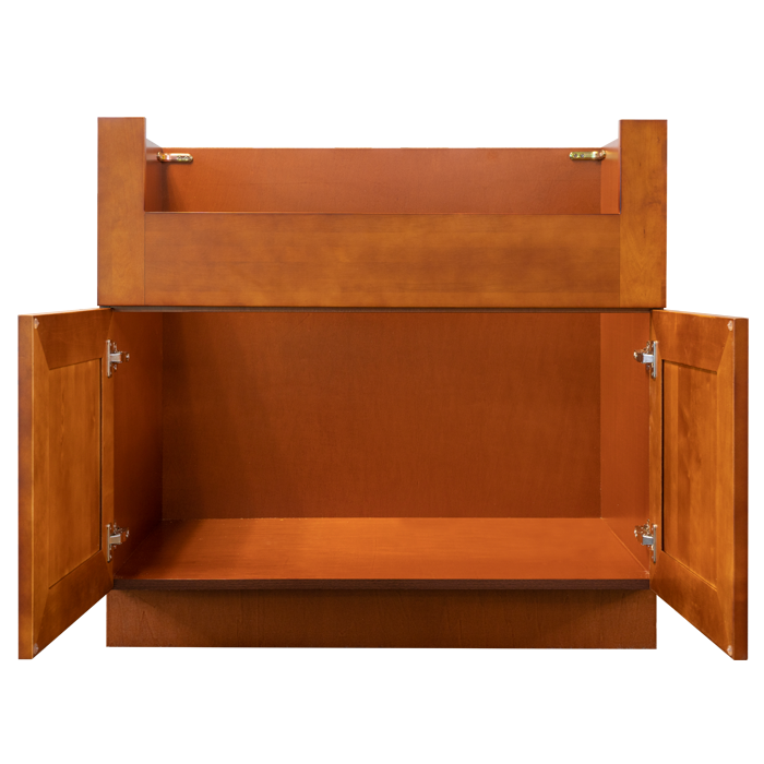 Cambridge Series Chestnut Finish Farm Sink Base Cabinet