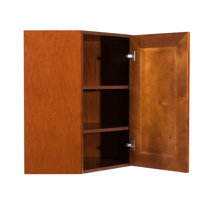 Cambridge Wall Diagonal Corner 1 Door 2 Adjustable Shelves