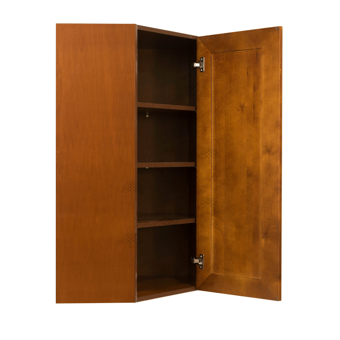 Cambridge Wall Diagonal Corner 1 Door 3 Adjustable Shelves