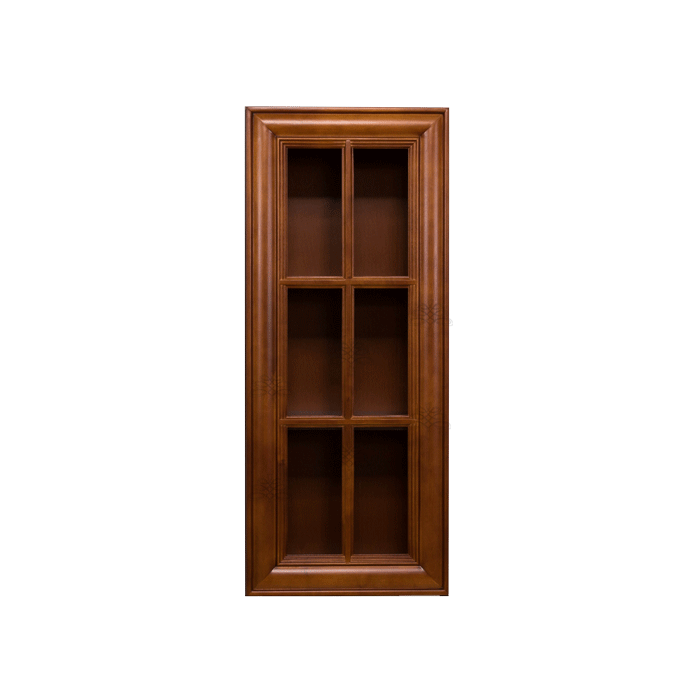 Cambridge Wall Mullion Door Cabinet 1 Door 2 Adjustable Shelves Glass Not Included