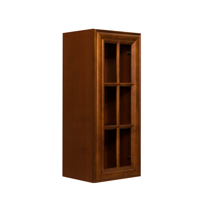 Cambridge Wall Mullion Door Cabinet 1 Door 2 Adjustable Shelves Glass Not Included