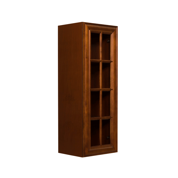 Cambridge Wall Mullion Door Cabinet 1 Door 3 Adjustable Shelves Glass Not Included
