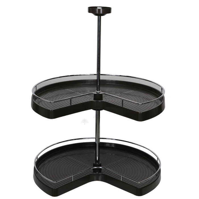 Closet Accessory 2 Layer 270 Rotation Adjustable Shelf