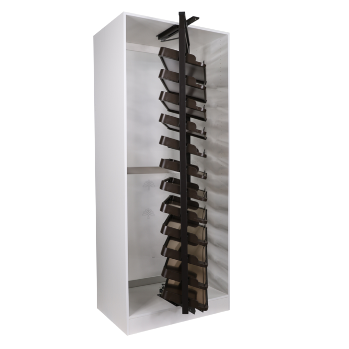 Closet Accessory Zapato-C Rotation Adjustable 12 Shelves Shoe Rack