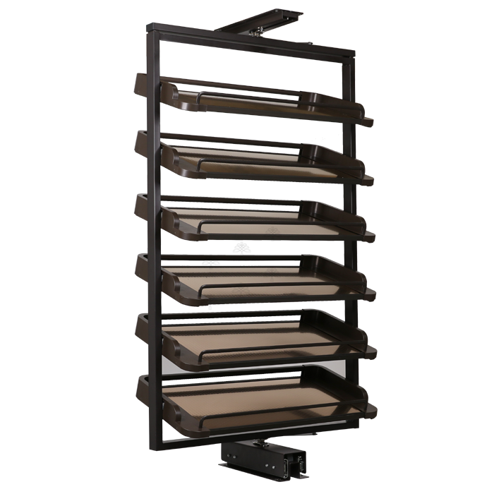 Closet Accessory Zapato-C Rotation Adjustable 6 Shelves Shoe Rack