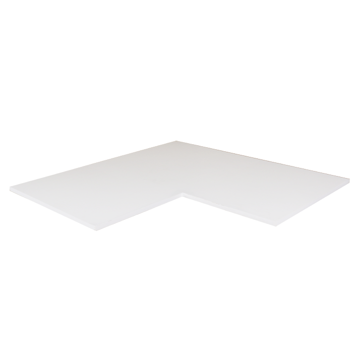 Closet White Finish Coner Shelf Panel