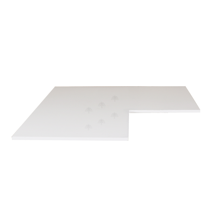 Closet White Finish Coner Shelf Panel