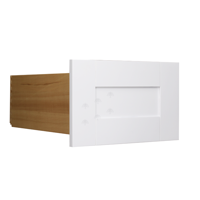 Closet White Finish Large Drawer With Solid Wood Natural Drawer Box