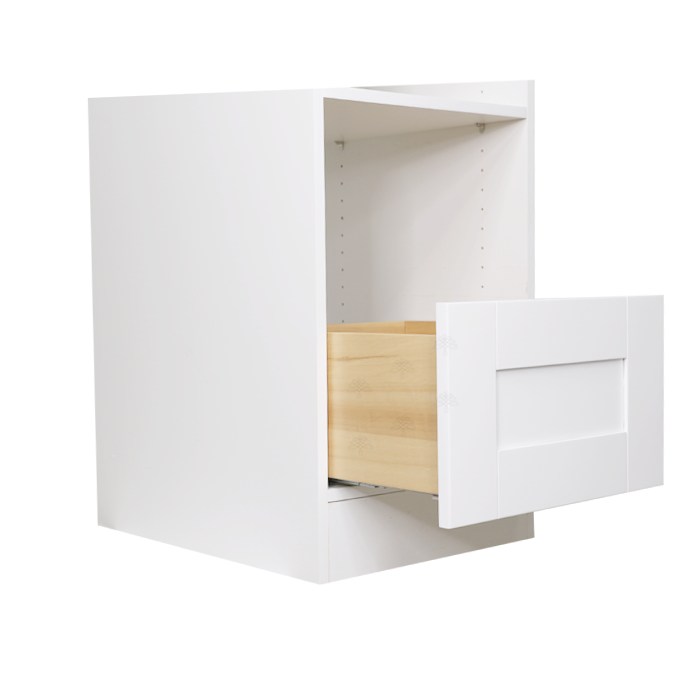 Closet White Finish Large Drawer With Solid Wood Natural Drawer Box