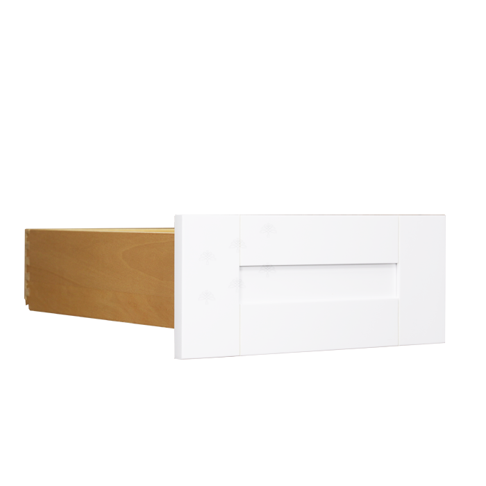 Closet White Finish Small Drawer With Solid Wood Natural Drawer Box