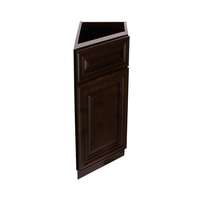 Edinburgh Base End Angle Cabinet 1 Fake Drawer 1 Door Adjustable Shelf (Right)