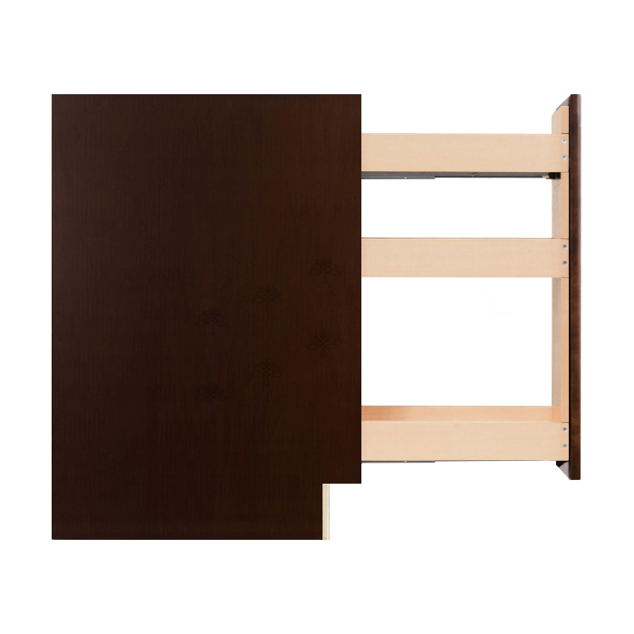 Edinburgh Series Espresso Base Spice Rack Cabinet
