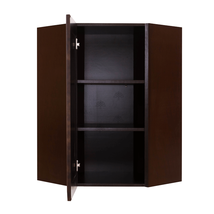 Edinburgh Wall Diagonal Corner 1 Door 2 Adjustable Shelves