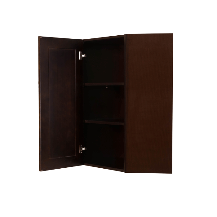 Edinburgh Wall Diagonal Corner 1 Door 2 Adjustable Shelves
