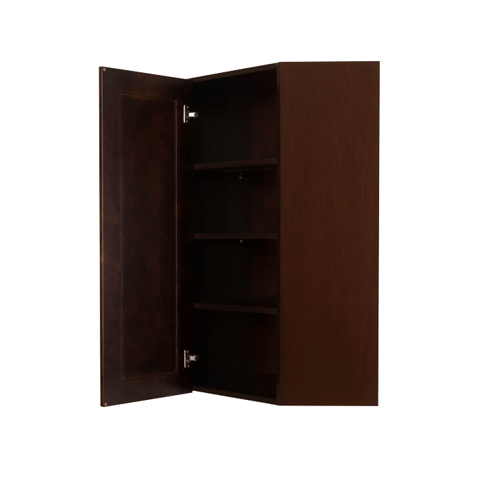 Edinburgh Wall Diagonal Corner 1 Door 3 Adjustable Shelves