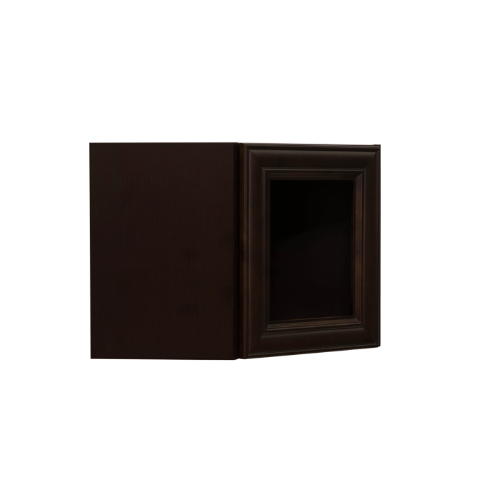 Edinburgh Wall Mullion Door Diagonal Corner Cabinet 1 Door No Shelf Glass Not Included