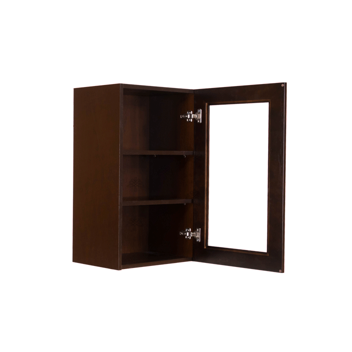 Edinburgh Wall Mullion Door Cabinet 1 Door 2 Adjustable Shelves Glass Not Included