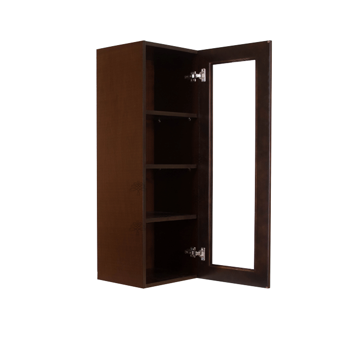 Edinburgh Wall Mullion Door Cabinet 1 Door 3 Adjustable Shelves Glass Not Included
