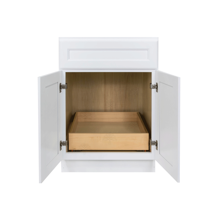 Universal Natural Coated Framed Cabinet Roll Out Tray