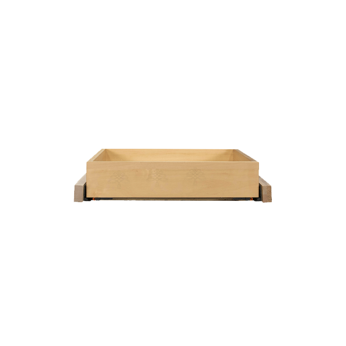 Universal Natural Coated Frameless Cabinet Roll Out Tray
