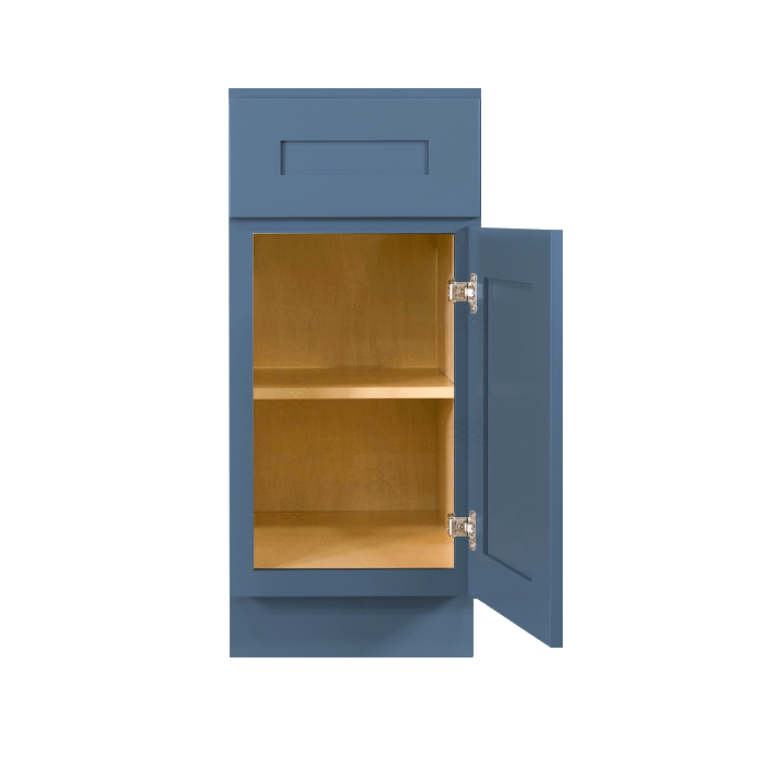 Lancaster Blue Base Cabinet 1 Drawer 1 Door 1 Adjustable Shelf