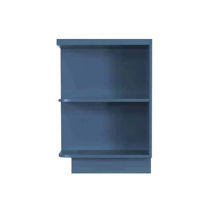 Lancaster Blue Base Open End Shelf 12 inch No Door 1 Fixed Shelf (Right)