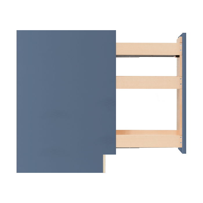 Lancaster Series Blue Shaker Base Spice Rack Cabinet