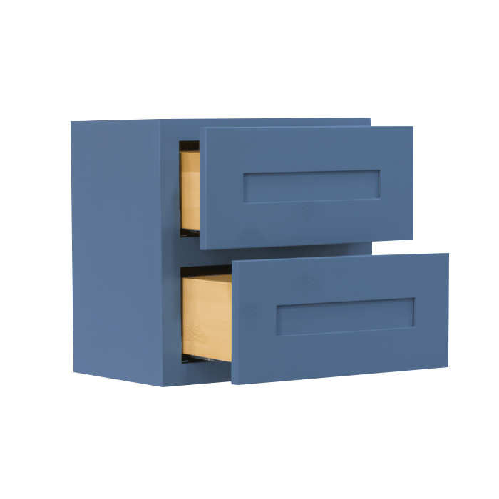 Lancaster Series Blue Shaker Cabinet Counter Top Drawer