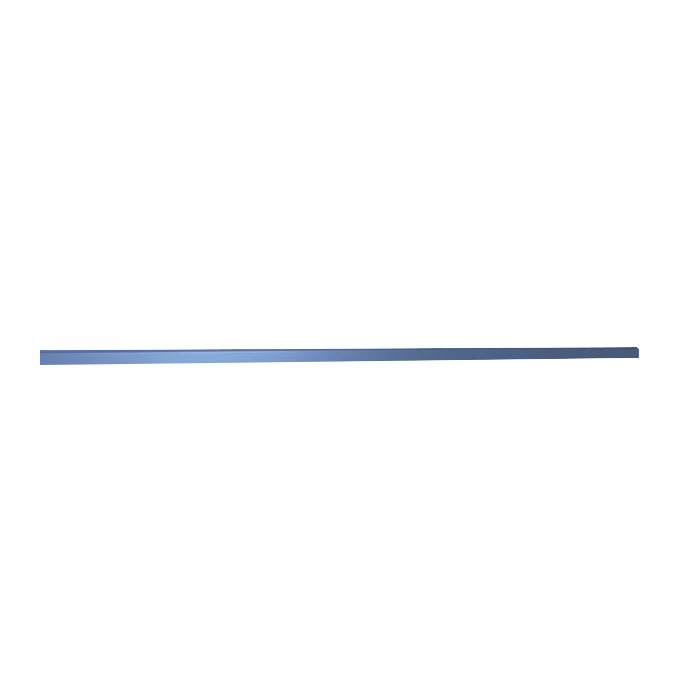 Lancaster Series Blue Shaker Cabinet Convex Top Molding 8 ft