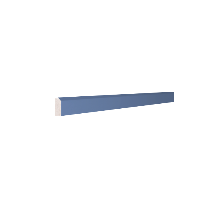 Lancaster Series Blue Shaker Cabinet Convex Top Molding 8 ft