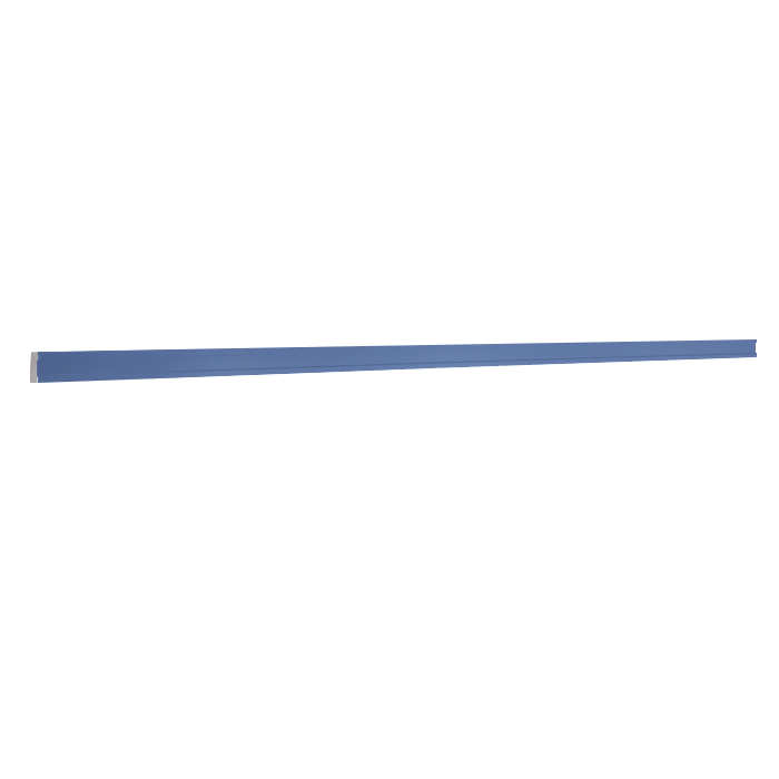 Lancaster Series Blue Shaker Cabinet Fluted Square Post