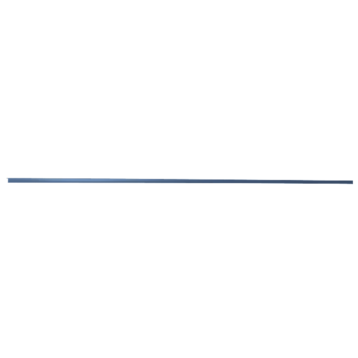Lancaster Series Blue Shaker Cabinet Outside Corner Molding 8 ft