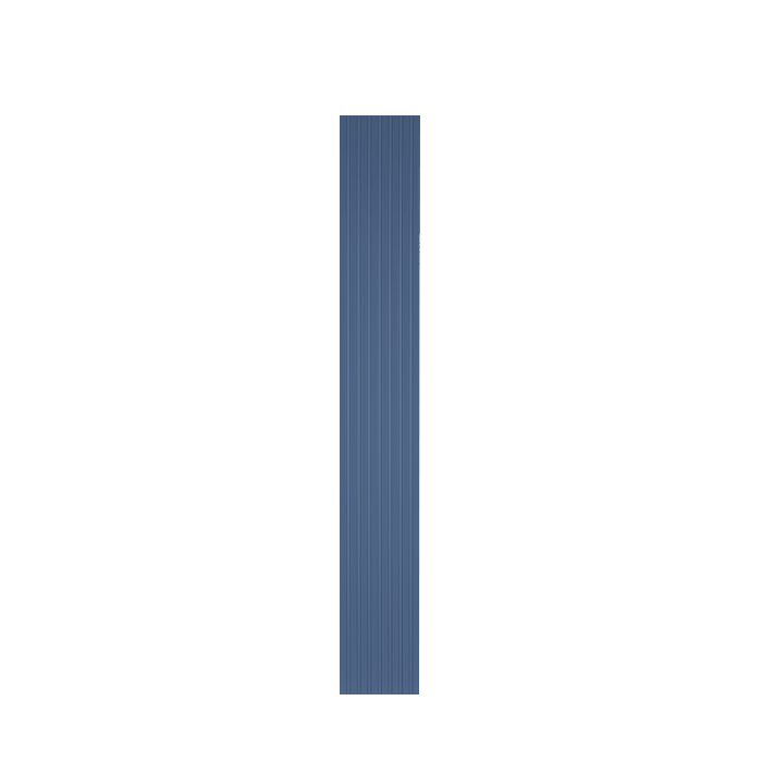 Lancaster Series Blue Shaker Cabinet Wall Fluted Filler