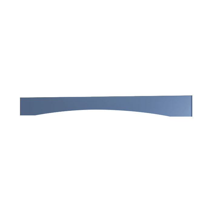Lancaster Series Blue Shaker Cabinet Plain Valance