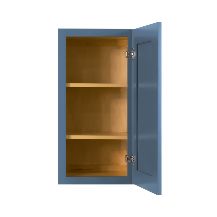 Lancaster Blue Wall Cabinet 1 Door 2 Adjustable Shelves