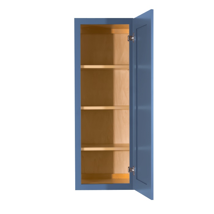 Lancaster Blue Wall Cabinet 1 Door 3 Adjustable Shelves