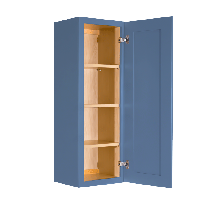 Lancaster Blue Wall Cabinet 1 Door 3 Adjustable Shelves