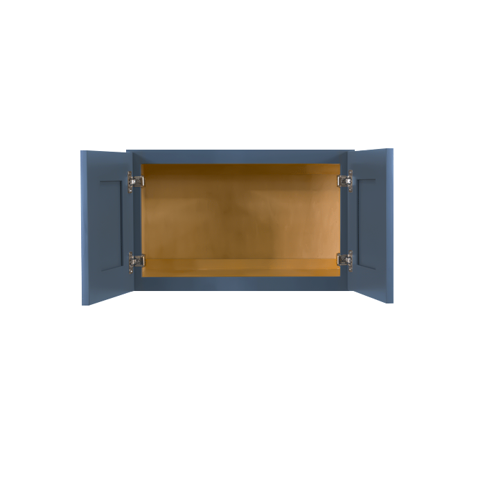 Lancaster Blue Wall Cabinet 2 Doors No Shelf