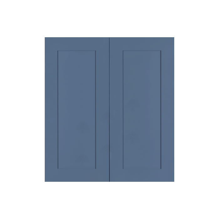 Lancaster Blue Wall Cabinet 2 Doors 2 Adjustable Shelves