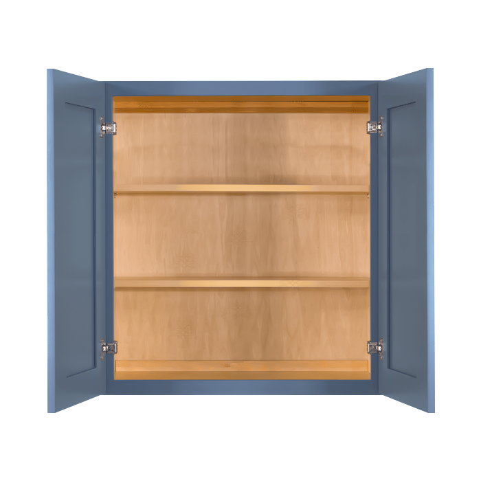 Lancaster Blue Wall Cabinet 2 Doors 2 Adjustable Shelves