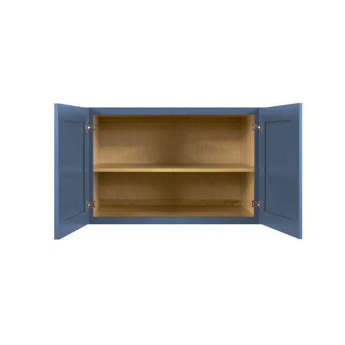Lancaster Blue Wall Cabinet 2 Doors 1 Adjustable Shelf