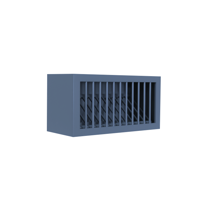 Lancaster Blue Wall Dish Holder Cabinet